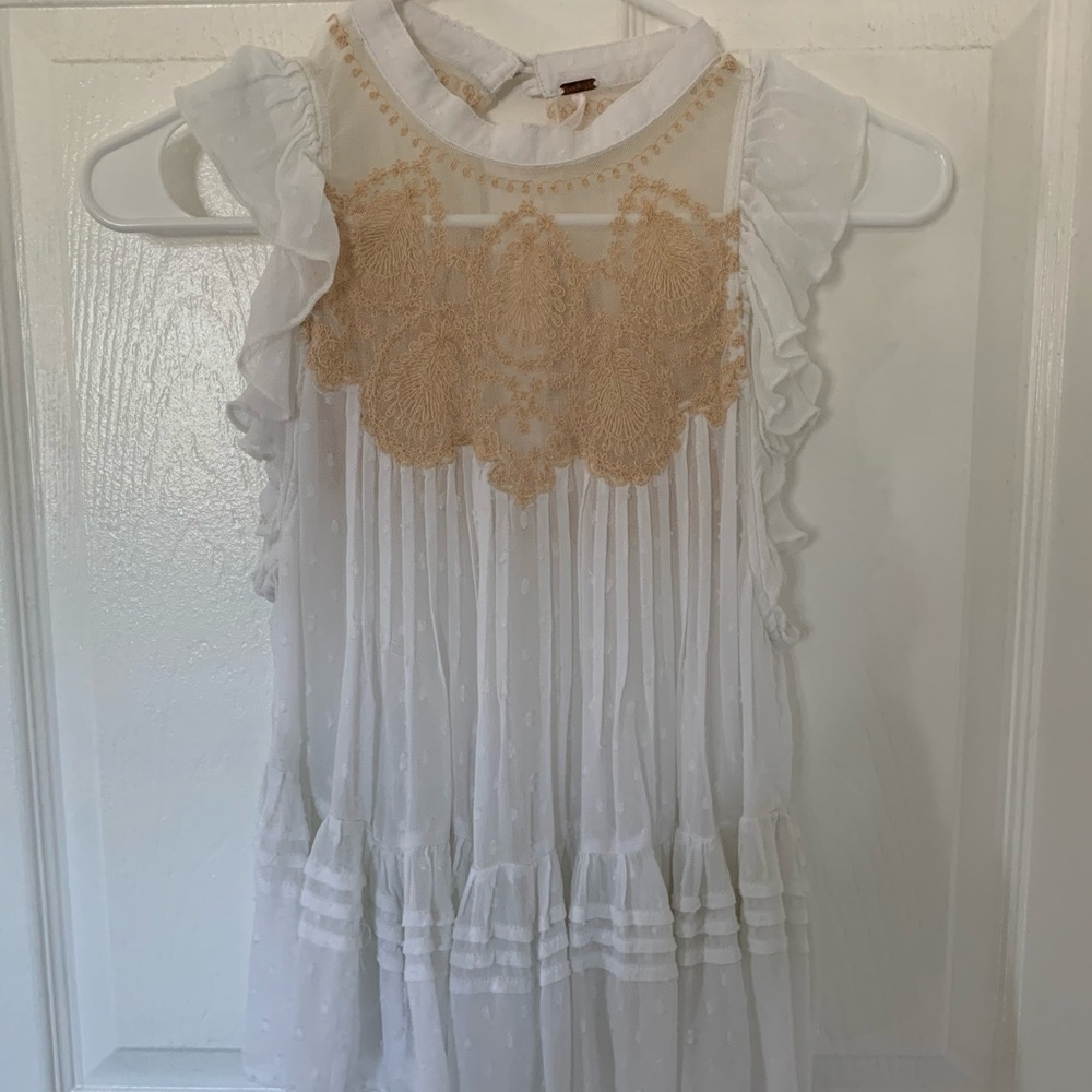 Free People Embroidered Tank